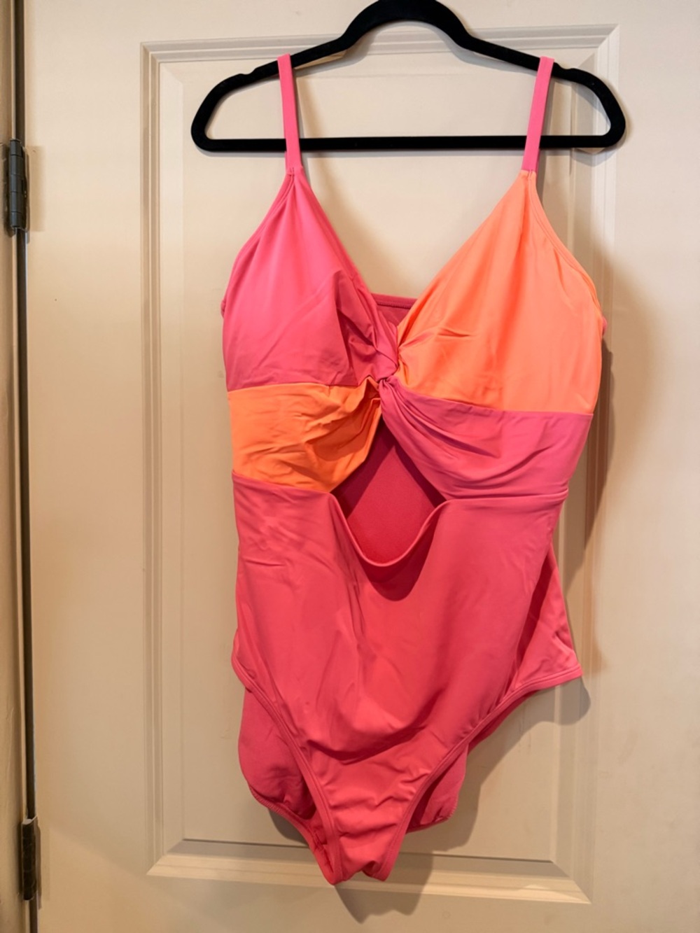 Pink & Coral One-Piece Swimsuit
